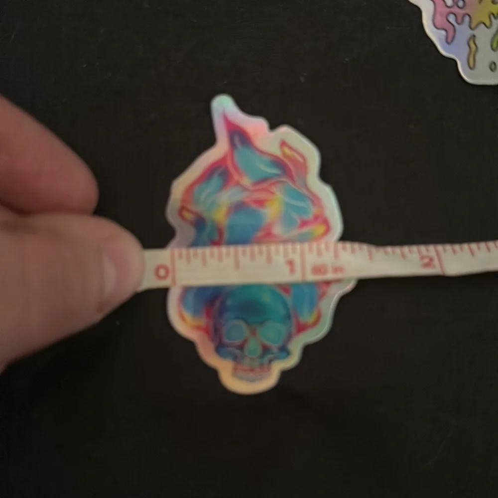 Holographic skull stickers/decals